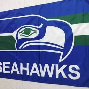 Seattle Seahawks Flag Retro Throwback Colors 3 by 5 Feet Brand New in Bag NFL